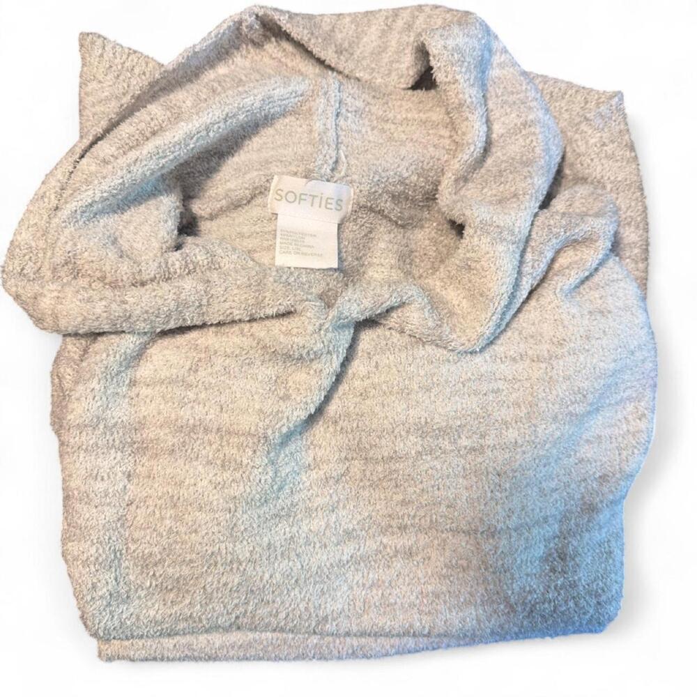 Softies 42" Marshmallow Hooded Lounger Dress Heather Grey - L/XL